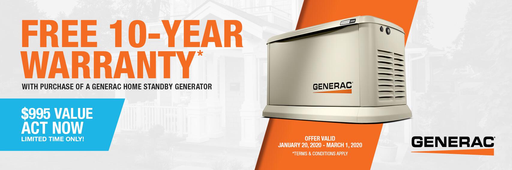 Homestandby Generator Deal | Warranty Offer | Generac Dealer | Latham, NY